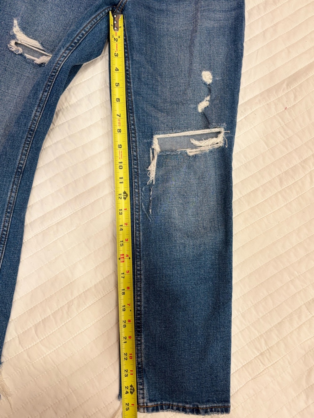 Abercrombie & Fitch The Ankle Straight Ultra High Rise Denim Jeans Curve Love 25 - Picture 4 of 6